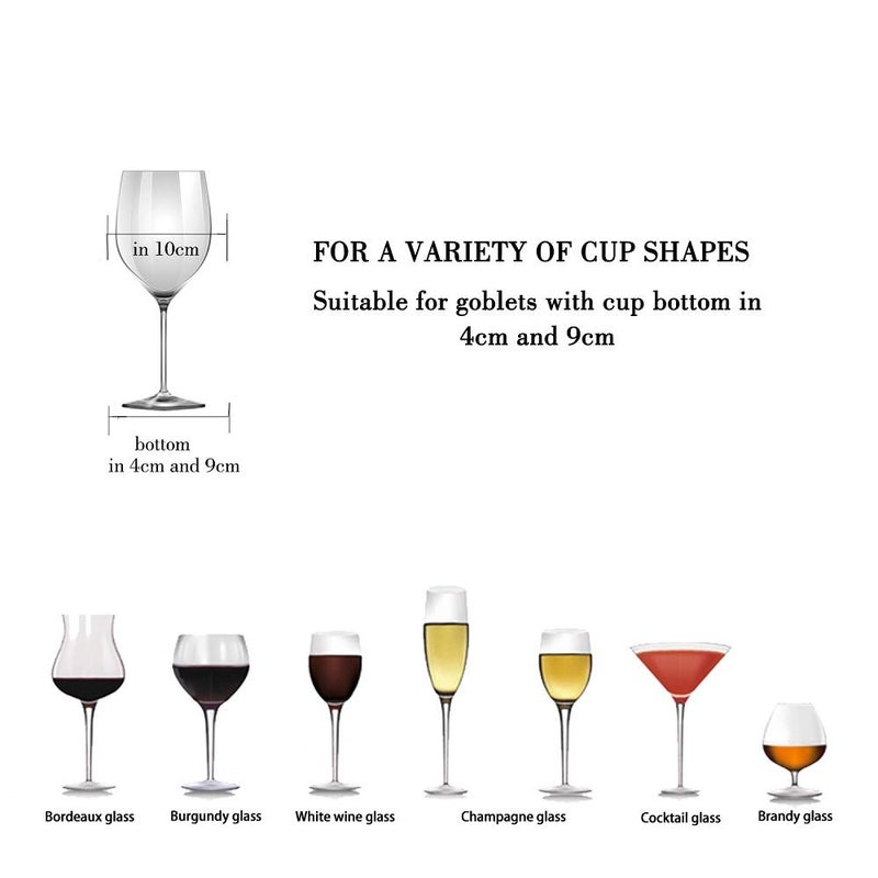 FOMANSH Wine Glass Rack - Under Cabinet Stemware Wine Glass Holder Glasses Storage Hanger 2 Pack Metal Organizer for Bar Kitchen Black - Image 3